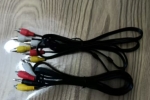 AV線三對三機(jī)頂盒DVD連接老款電視機(jī)三色線3對3