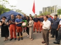 緬甸領導人敏昂萊慰問中國救援隊伍